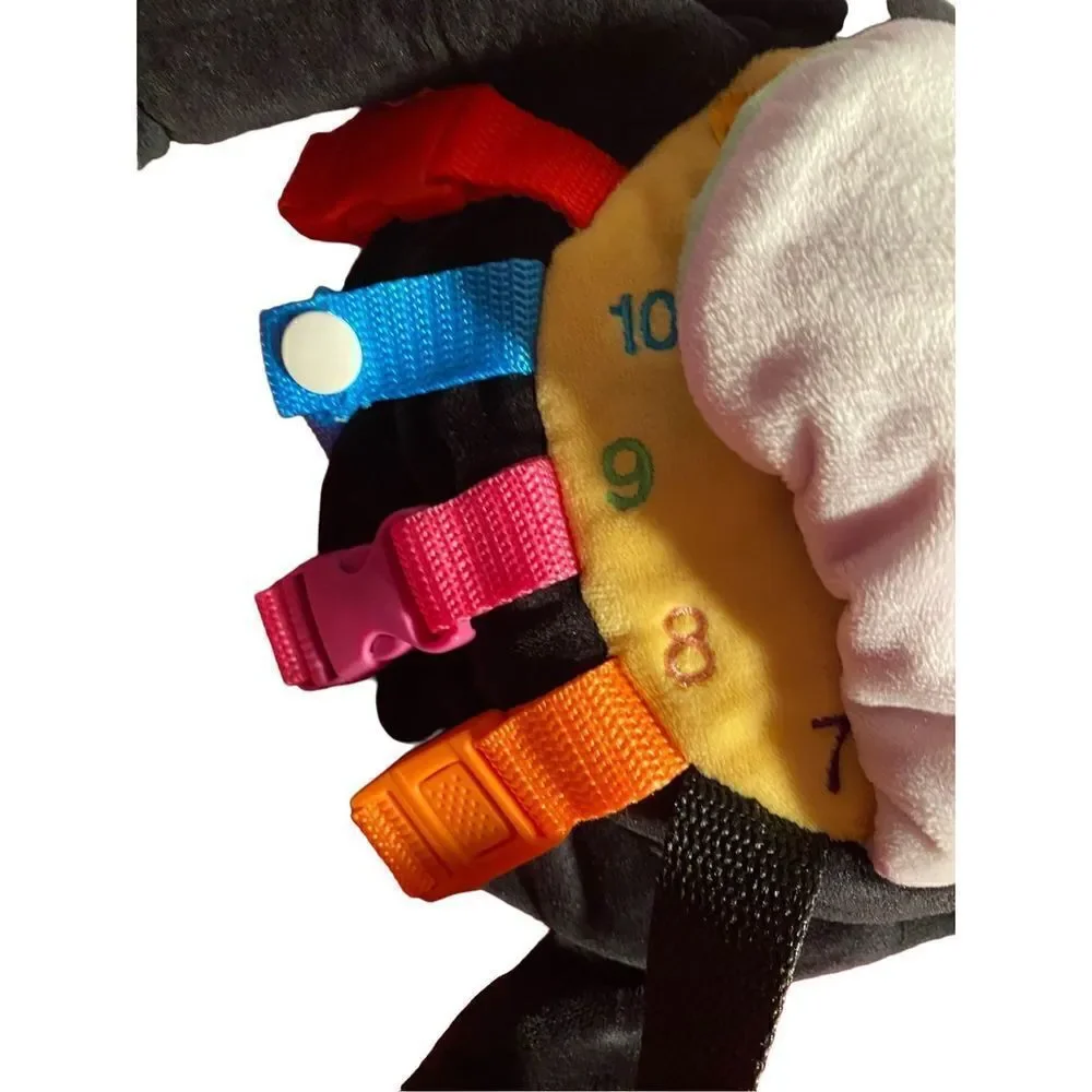 Buckle toys bear activity backpack stuffed animal learning activity